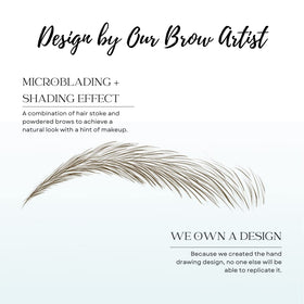 Bliss and Beyond USA eyebrow tattoo stickers in a beauty routine