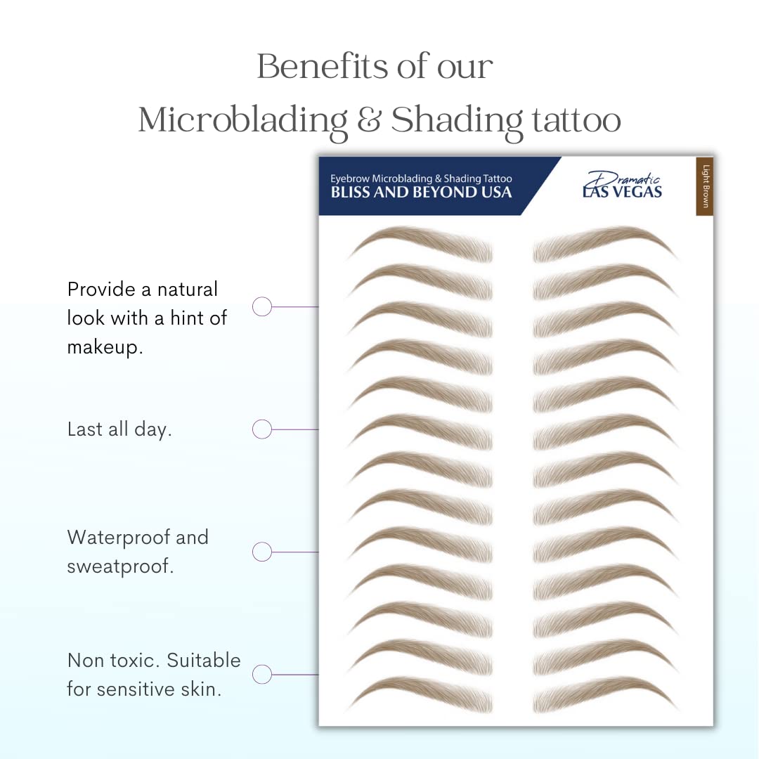Bliss and Beyond USA eyebrow tattoo stickers lifestyle scene