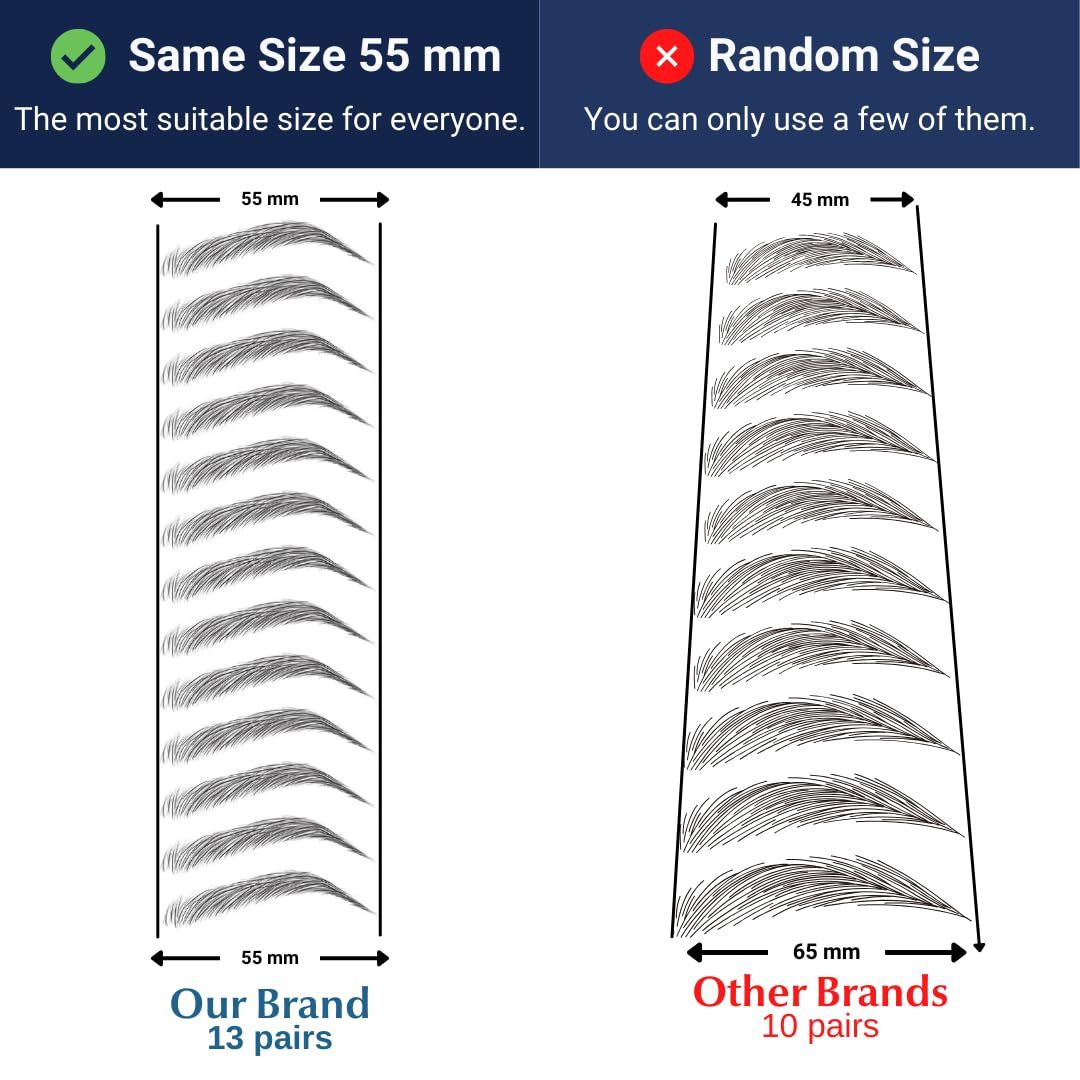 Bliss and Beyond USA eyebrow tattoo stickers light brown application
