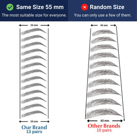 Bliss and Beyond USA eyebrow tattoo stickers light brown application