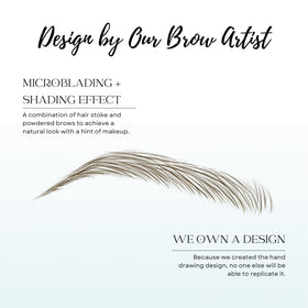 Bliss and Beyond USA Eyebrow Tattoo Stickers with adhesive detail