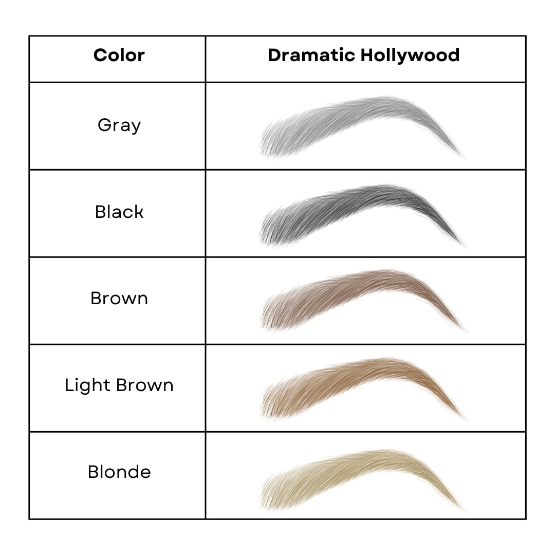 Bliss and Beyond USA Microblading Tattoo Brown sheet with pairs