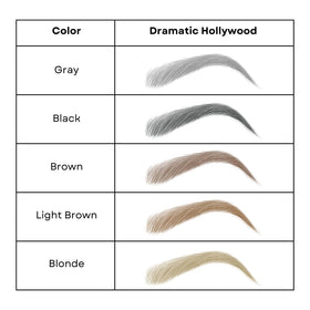 Bliss and Beyond USA Microblading Tattoo Brown sheet with pairs
