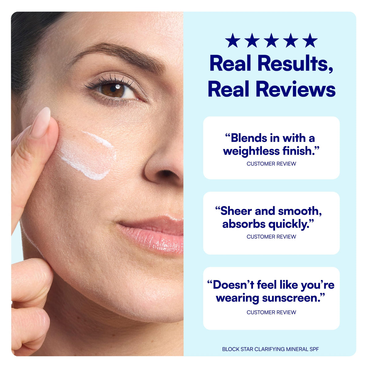 Bliss Block Star Clarifying Mineral Sunscreen SPF 30 back view