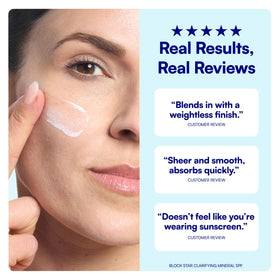 Bliss Block Star Clarifying Mineral Sunscreen SPF 30 back view