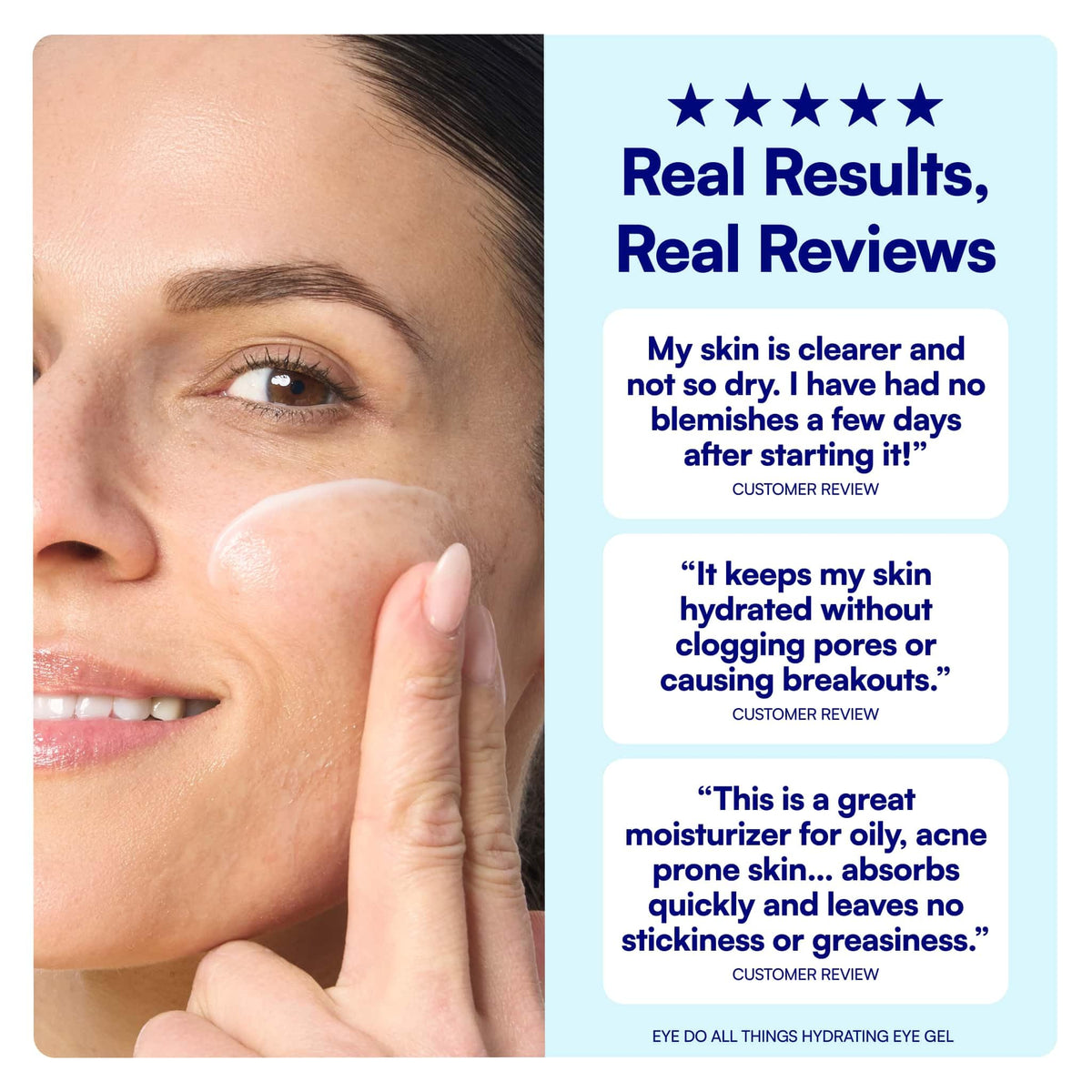Bliss Clear Genius Gel Moisturizer on a bathroom counter