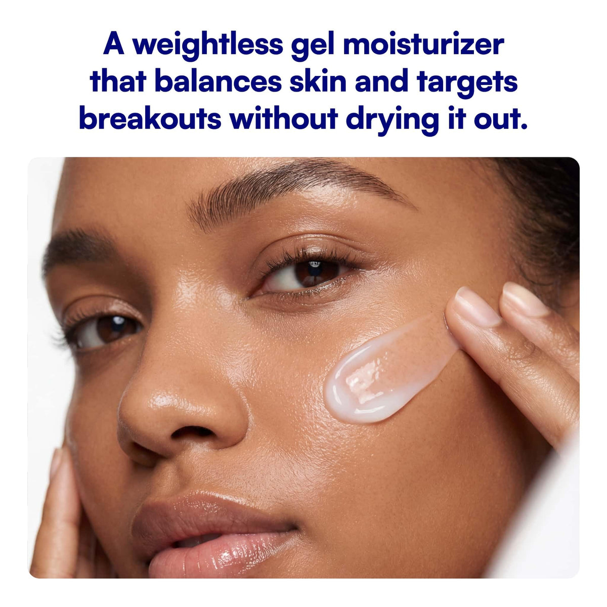 Bliss Clear Genius Gel Moisturizer side view showing texture