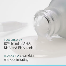 Bliss Clear Genius Peel bottle with label details