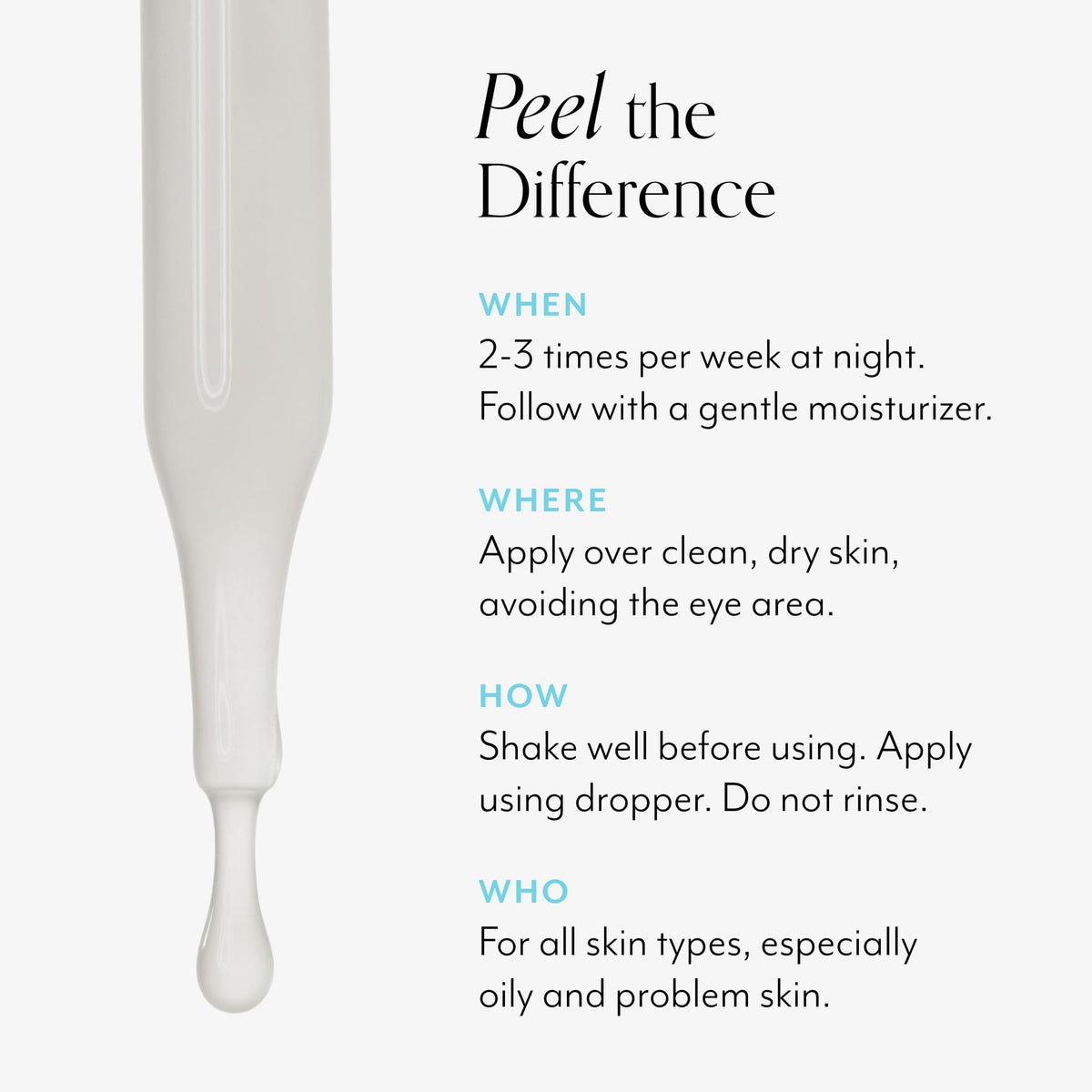 Bliss Clear Genius Peel packaging with ingredients