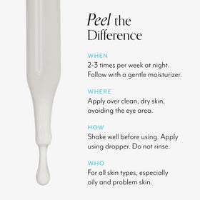 Bliss Clear Genius Peel packaging with ingredients