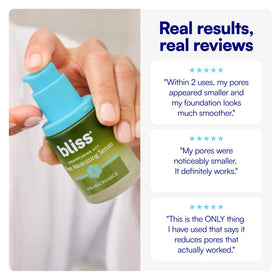 Bliss Disappearing Act Niacinamide Pore Serum with natural ingredients