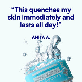 Bliss Drench & Quench Hyaluronic Acid Face Moisturizer application on skin