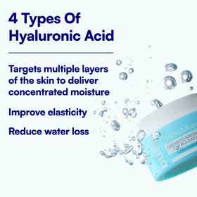 Bliss Drench & Quench Hyaluronic Acid Moisturizer texture on hand
