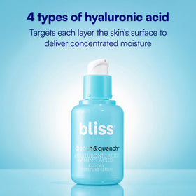 Bliss Drench & Quench Serum bottle with label