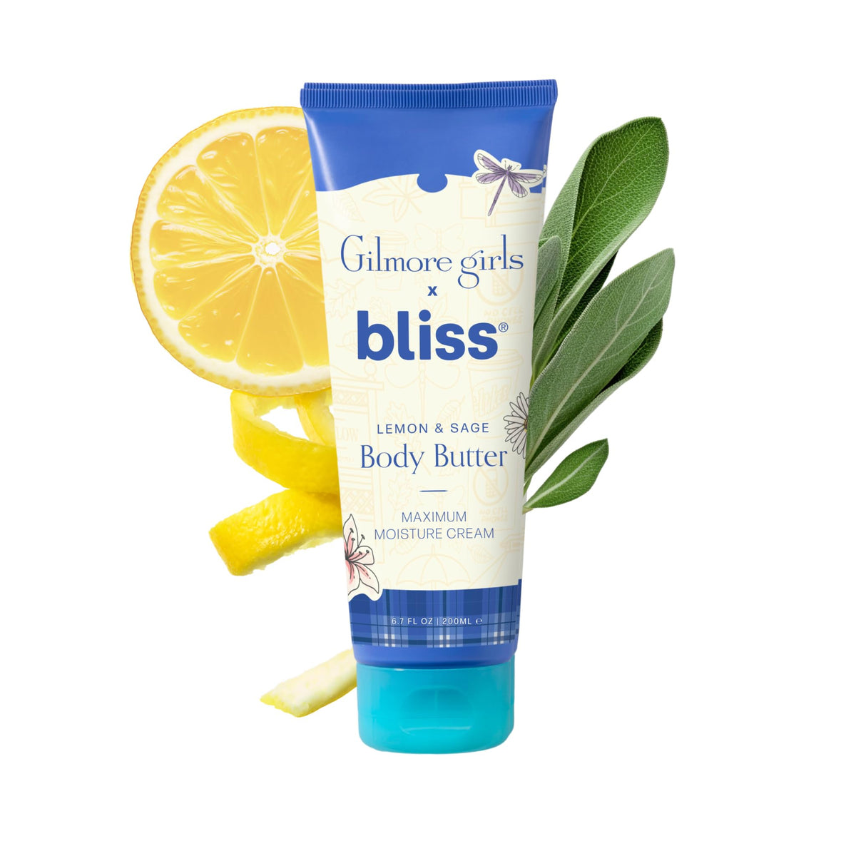 Bliss Gilmore Girls Lemon & Sage Body Butter front view