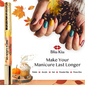 Bliss Kiss Nail Oil Cuticle Pen in a handbag for travel