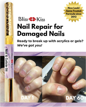 Bliss Kiss Nail Oil Cuticle Pen Lavender Vanilla on desk