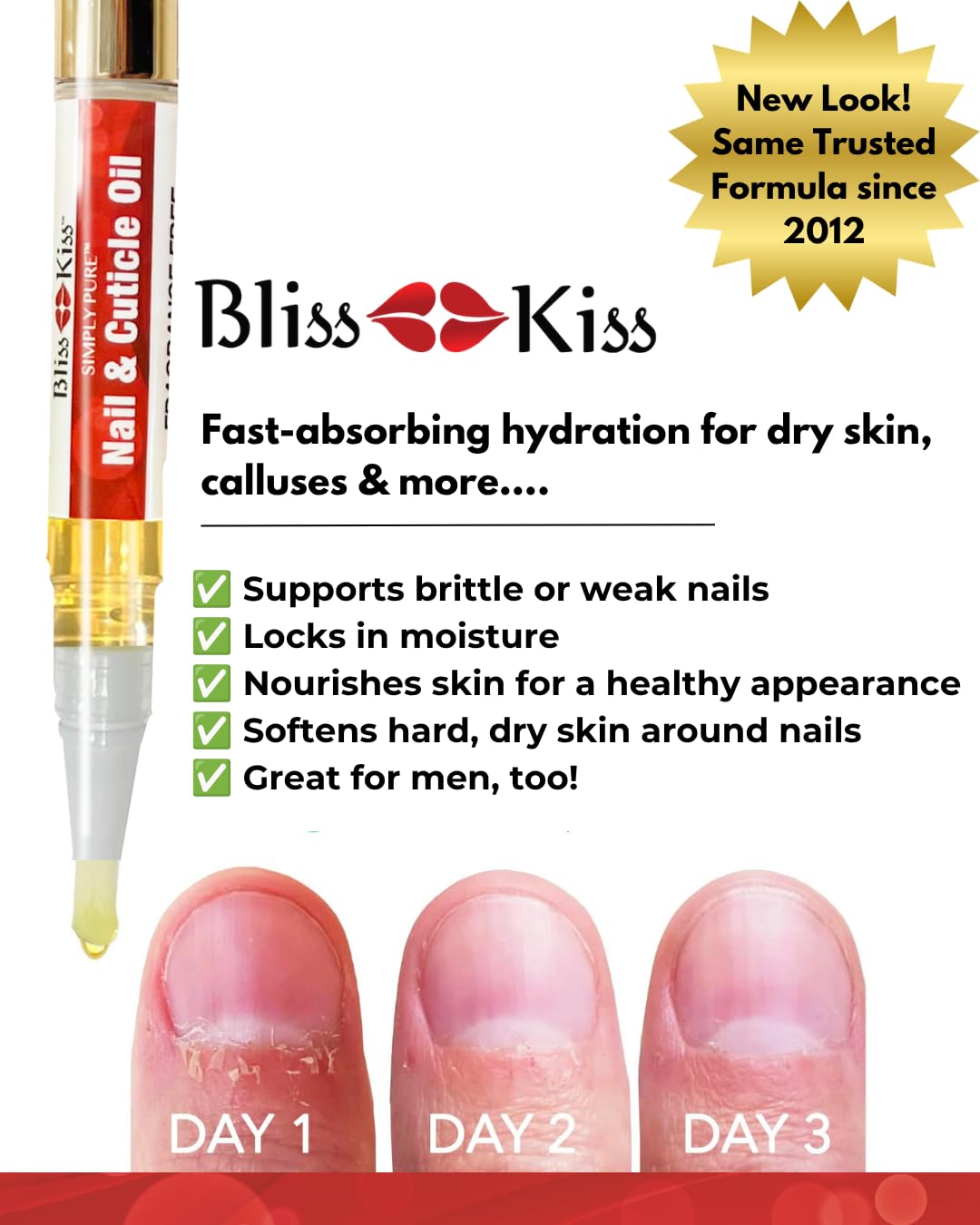 Bliss Kiss Simply Pure Cuticle Oil Pen packaging