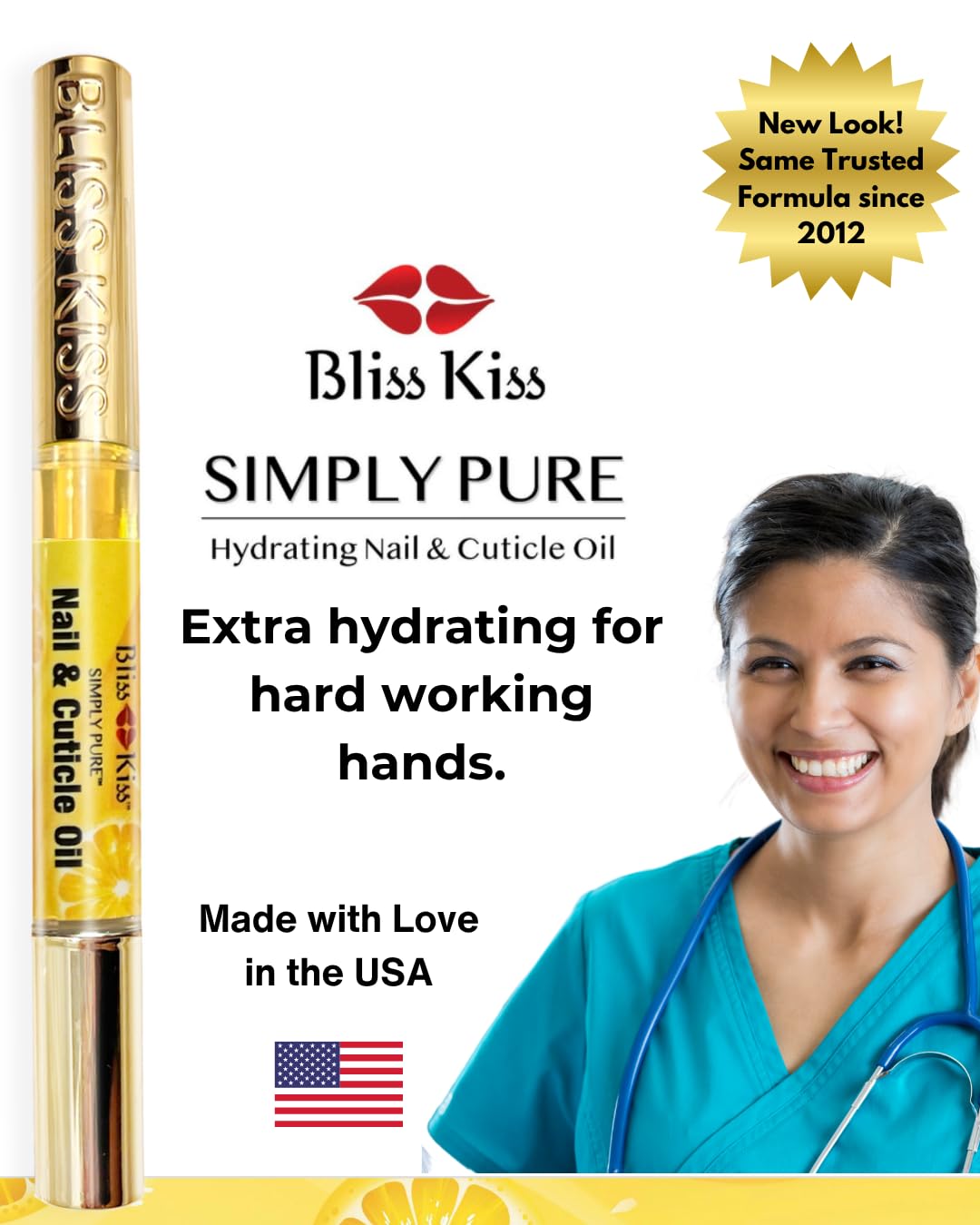 Bliss Kiss Simply Pure Cuticle Oil Pen packaging