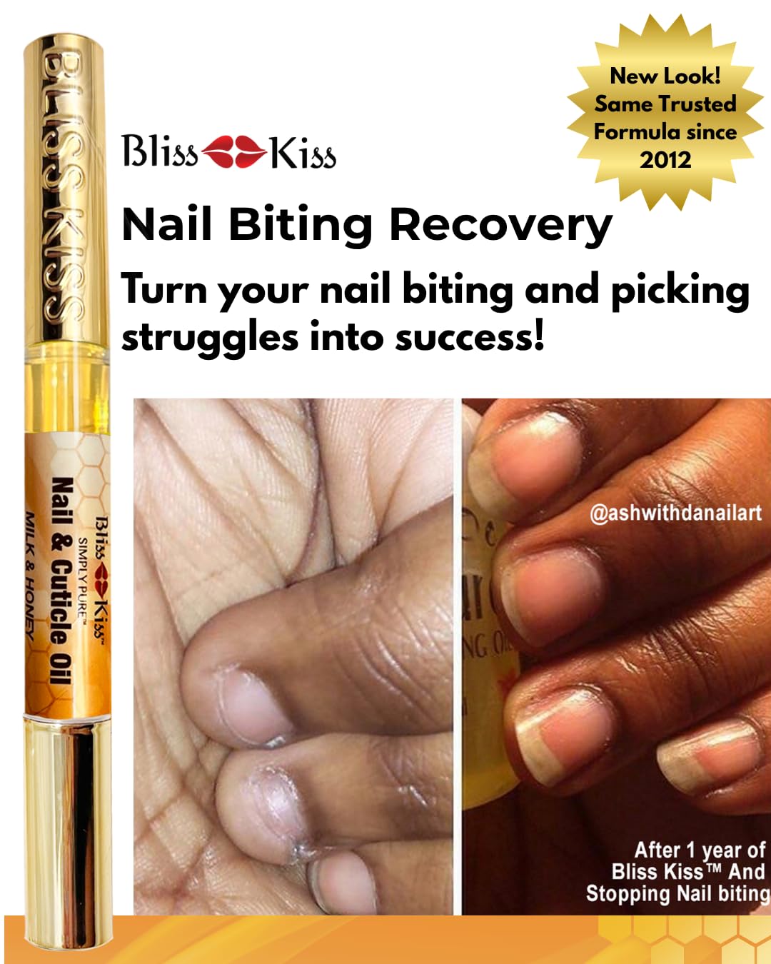 Bliss Kiss Simply Pure Cuticle Oil Pen side view with cap off