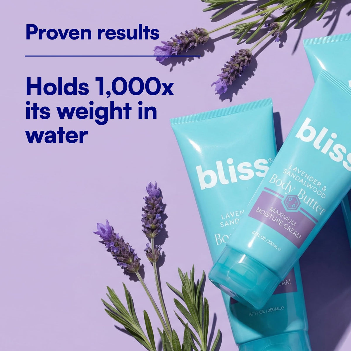 Bliss Lavender and Sandalwood Body Butter texture close-up