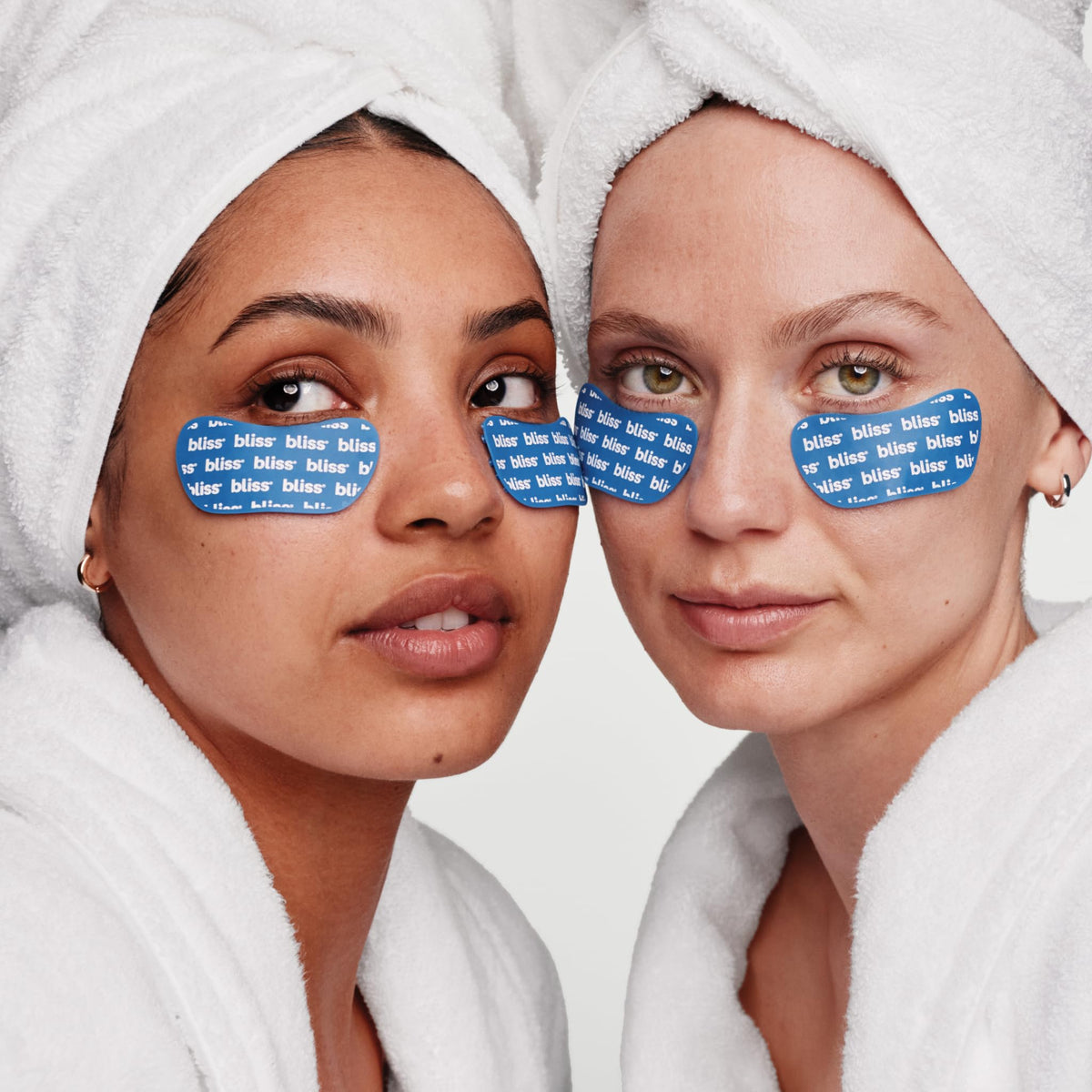 Bliss Pro Under-Eye Masks displayed with eye cream