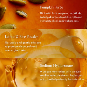 Bliss Pumpkin Powerhouse Resurfacing Face Mask texture close-up