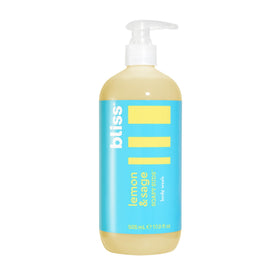 Bliss Soapy Suds Lemon and Sage Body Wash 17 Fl Oz front view