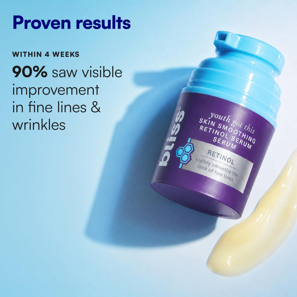 Bliss Youth Got This Retinol Serum bottle with cap