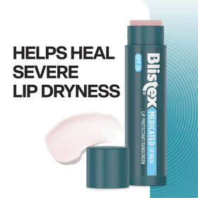 Blistex Medicated Lip Balm SPF 15 application on lips