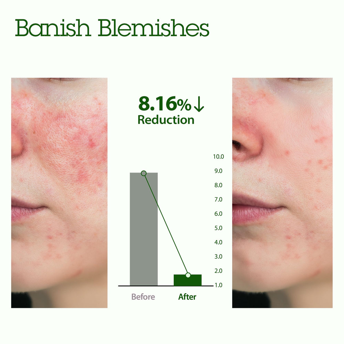 BLITHE Patting Splash Mask Green Tea application on skin