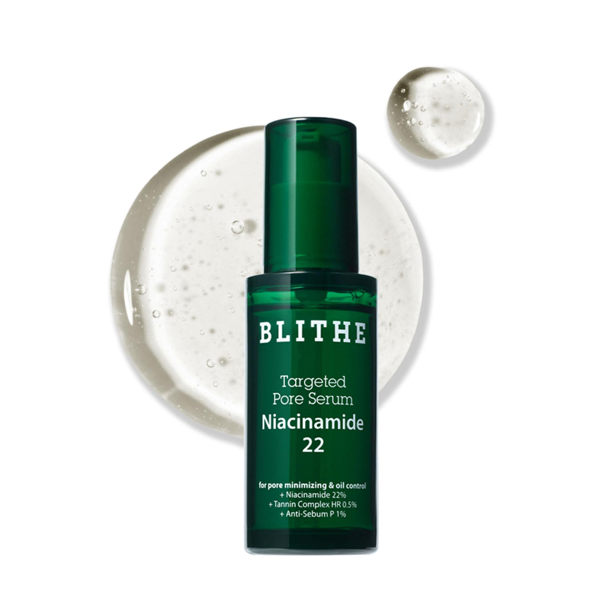 BLITHE Targeted Pore Serum front view with 22% Niacinamide