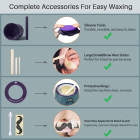 BLITZWAX Waxing Kit aftercare oil for easy cleanup