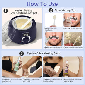 BLITZWAX waxing kit user manual for guidance