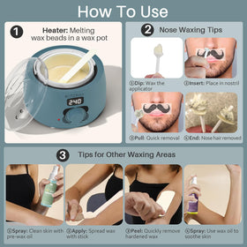 BLITZWAX Waxing Kit wax beads in various scents
