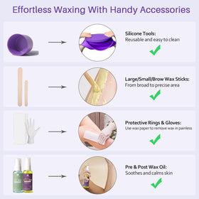 BLITZWAX waxing kit with lavender scent wax