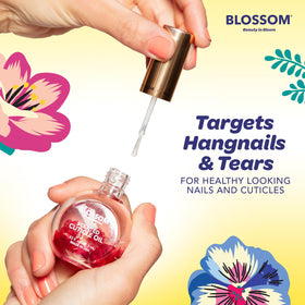Blossom Cuticle Oil 0.5 fl. oz lifestyle scene with hands