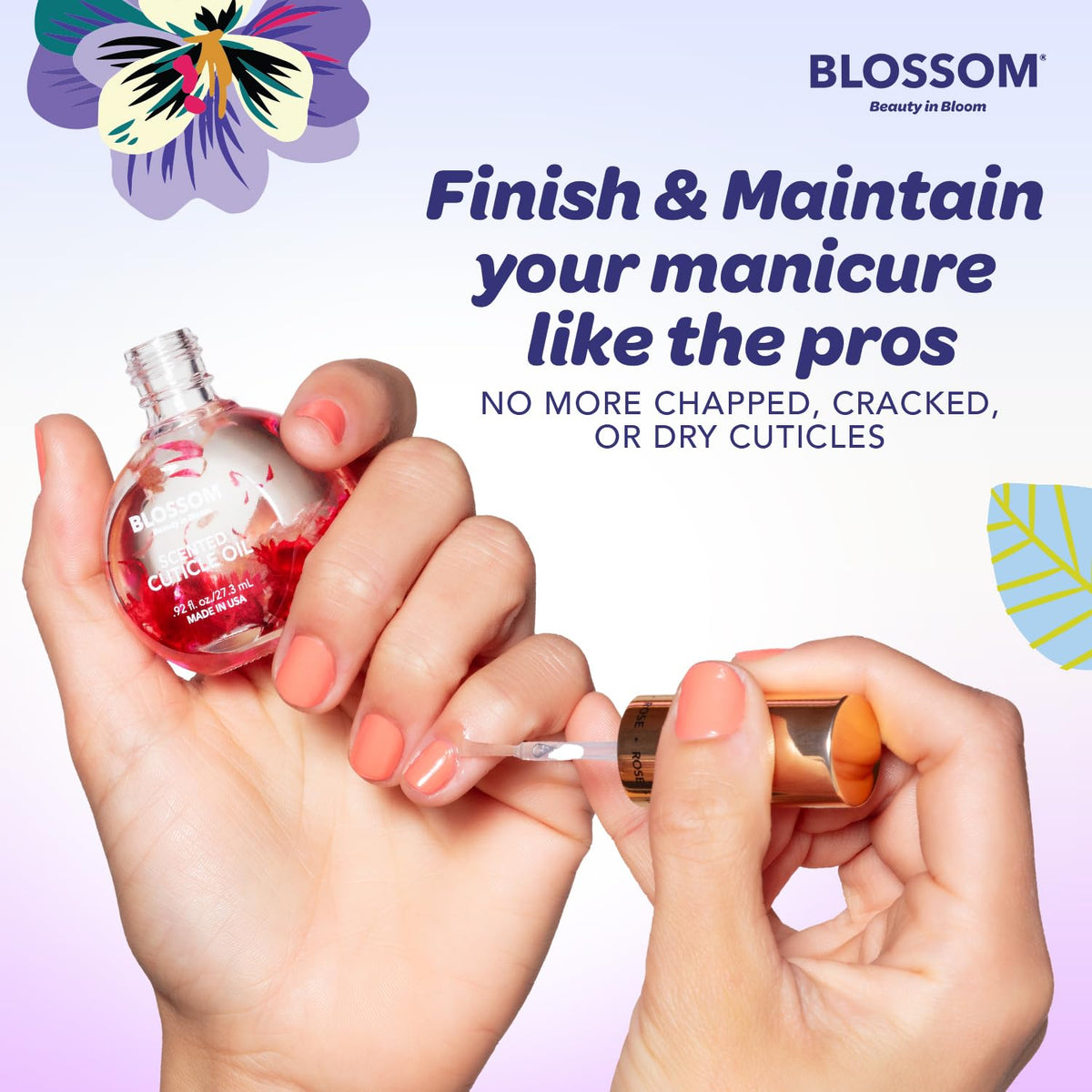 Blossom Cuticle Oil 0.5 fl. oz with grape scent