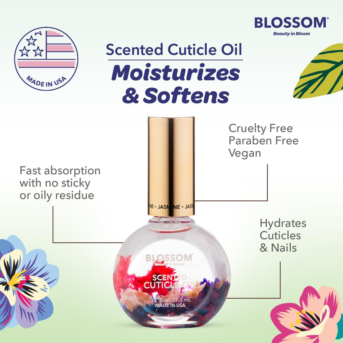 Blossom Cuticle Oil 0.92 fl. oz ingredients list