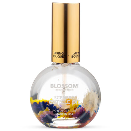 Blossom Cuticle Oil 0.92 fl. oz with real flowers front view