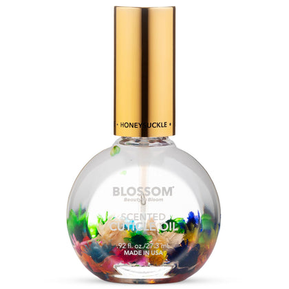 Blossom Cuticle Oil 0.92 fl. oz with real flowers front view