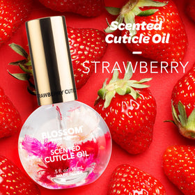 Blossom Cuticle Oil bottle with floral design