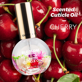 Blossom Cuticle Oil Cherry Scent bottle side view