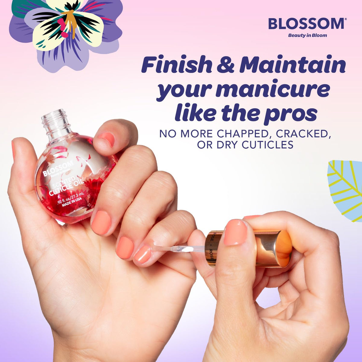 Blossom Cuticle Oil in a lifestyle setting