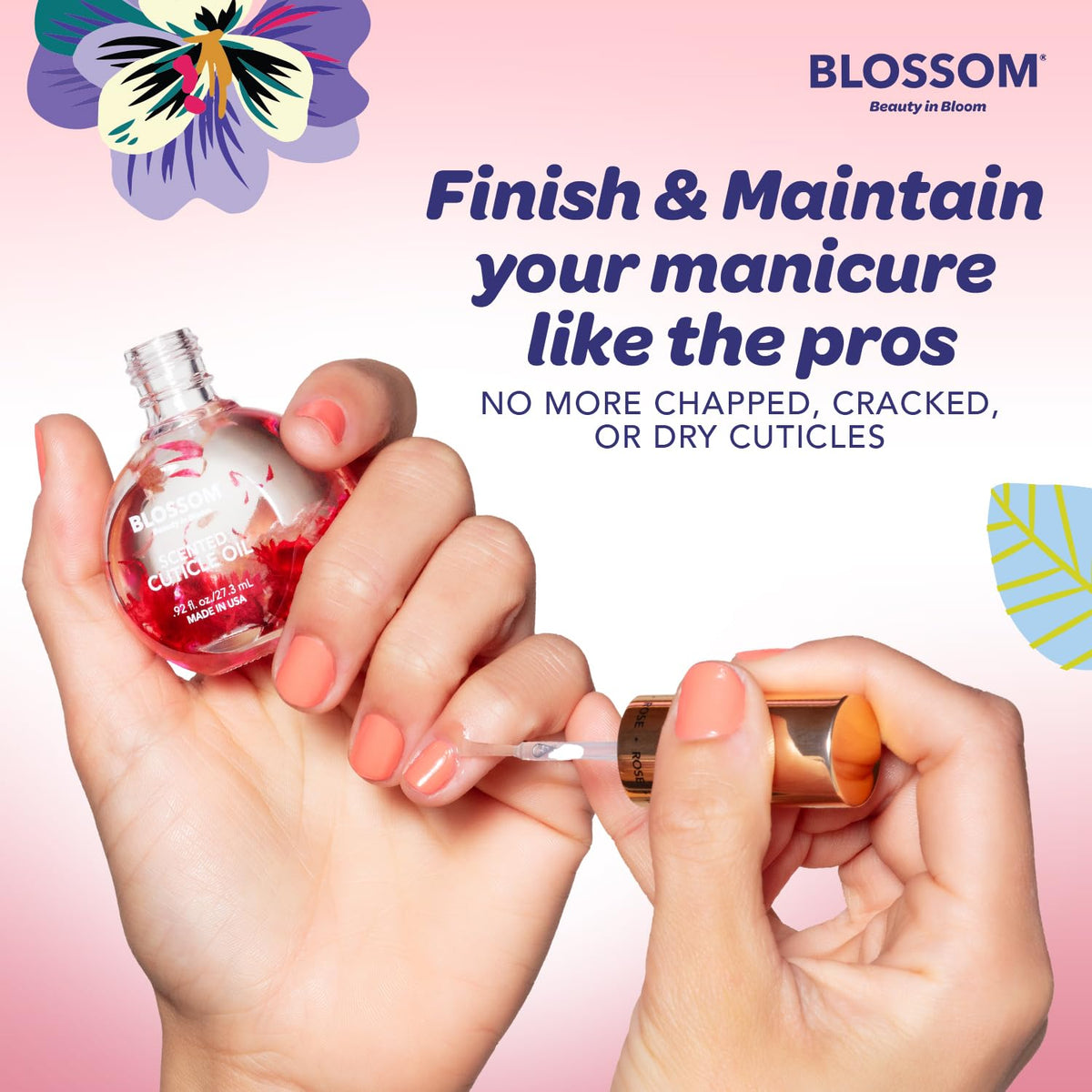 Blossom Cuticle Oil packaging details