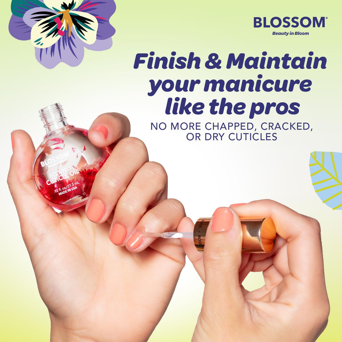 Blossom Cuticle Oil packaging details
