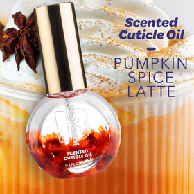 Blossom Cuticle Oil Pumpkin Spice Latte bottle side view