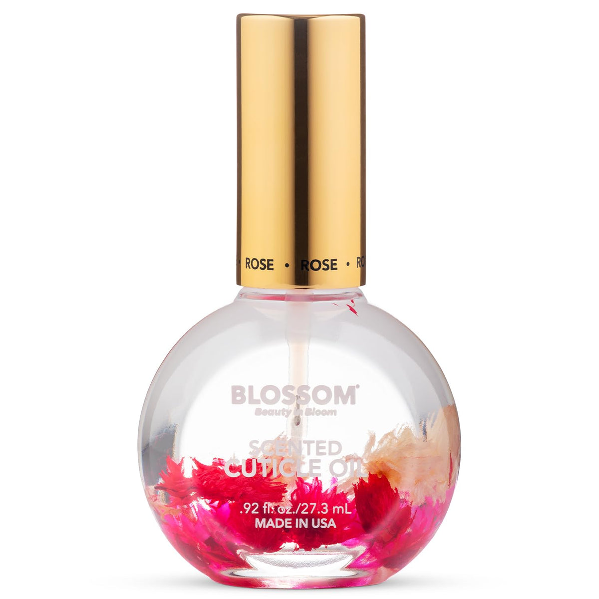 Blossom Cuticle Oil with real flowers front view