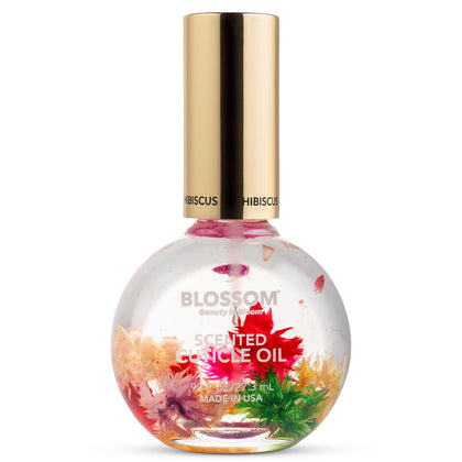 Blossom Cuticle Oil with real flowers front view