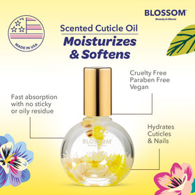 Blossom Cuticle Oil with various scents displayed